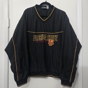Vtg Florida State Seminoles Collegaite Retro Varsity Collegecore Pullover Jacket